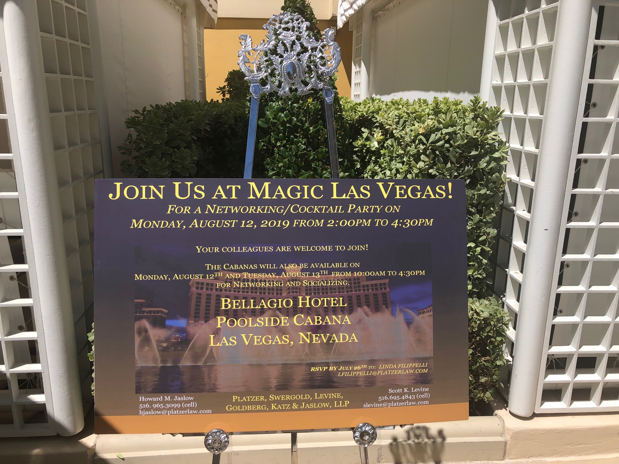 Join us at Magic Las Vegas | Sign (close up)